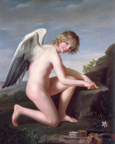Amor schärft seine Pfeile, 1798 von Robert Lefevre